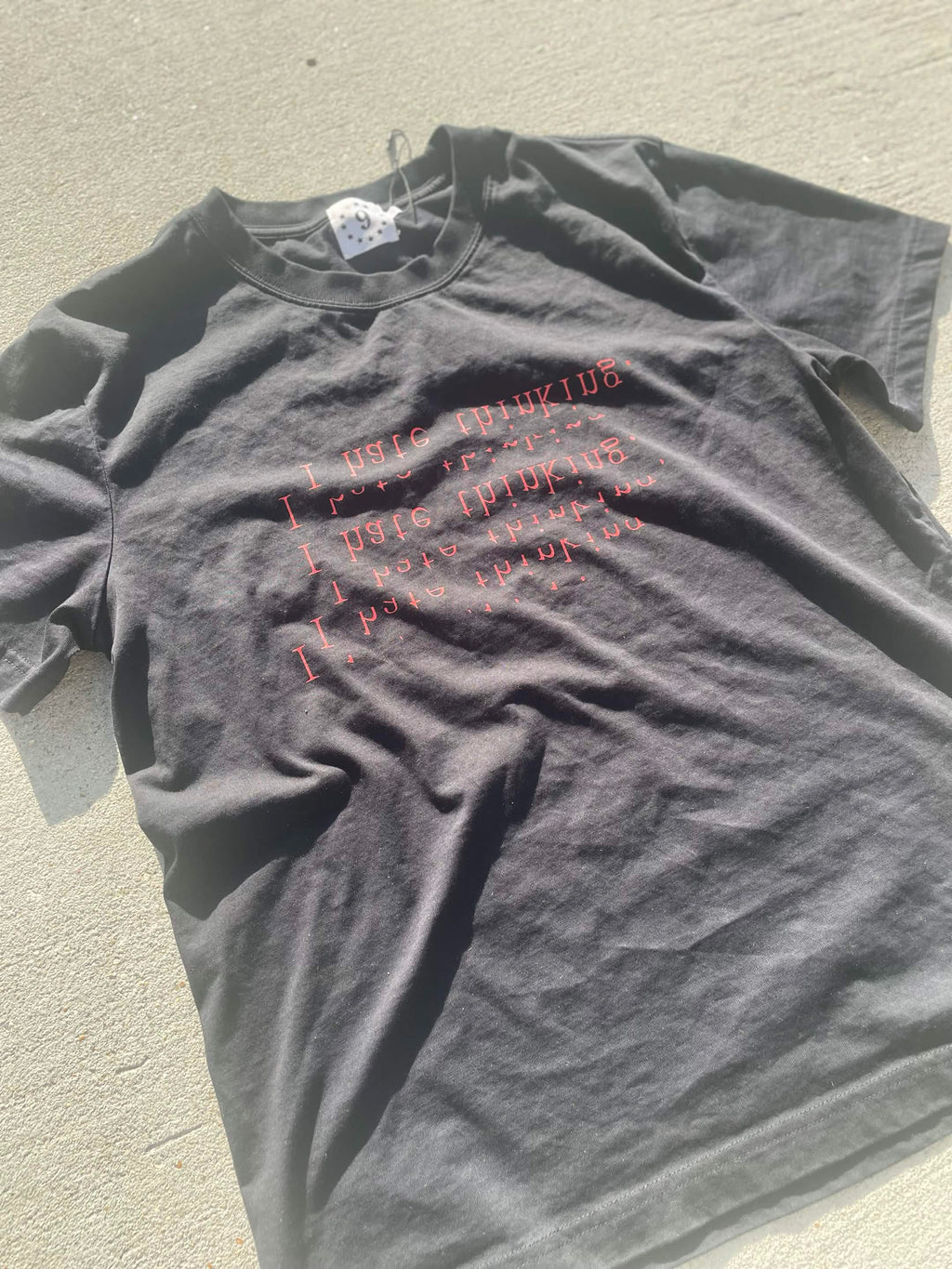 'i hate thinking' Full Cotton Shirt