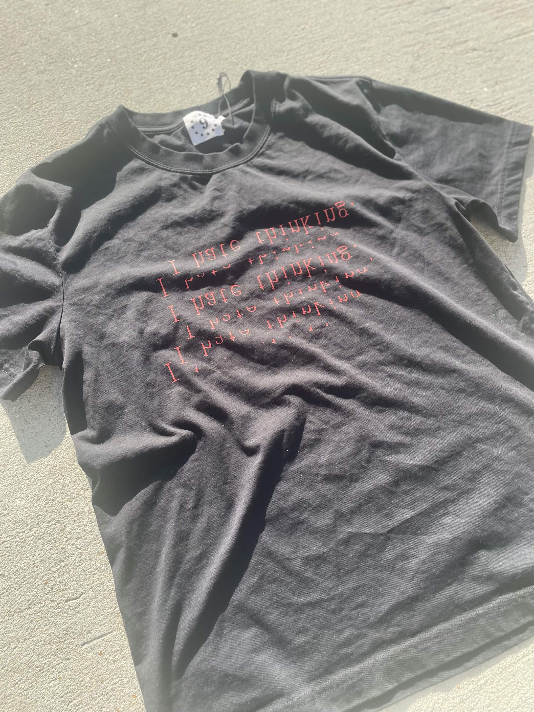 'i hate thinking' Full Cotton Shirt
