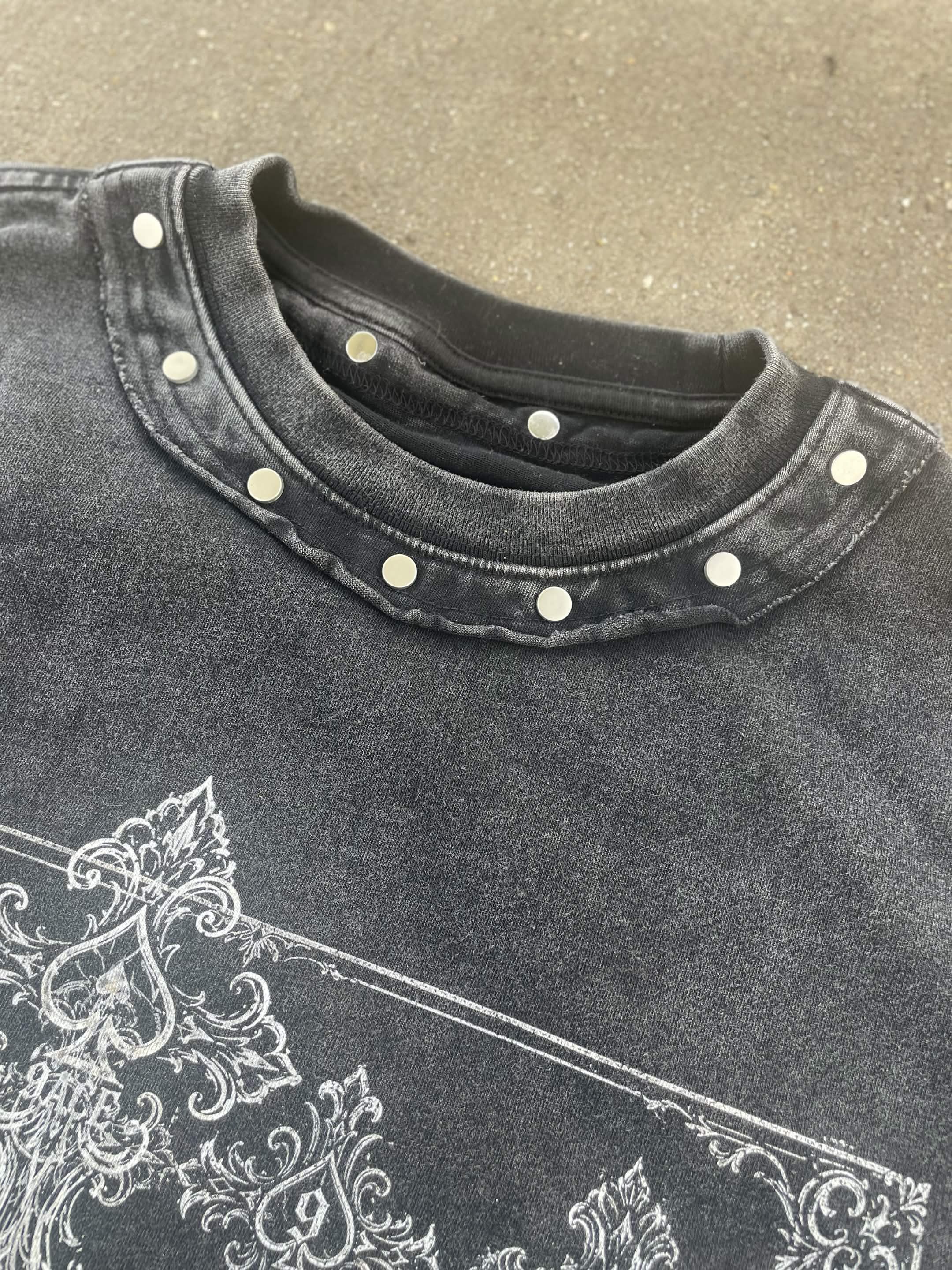 Cr9ss Collection Washed Boxy Studded T-Shirt