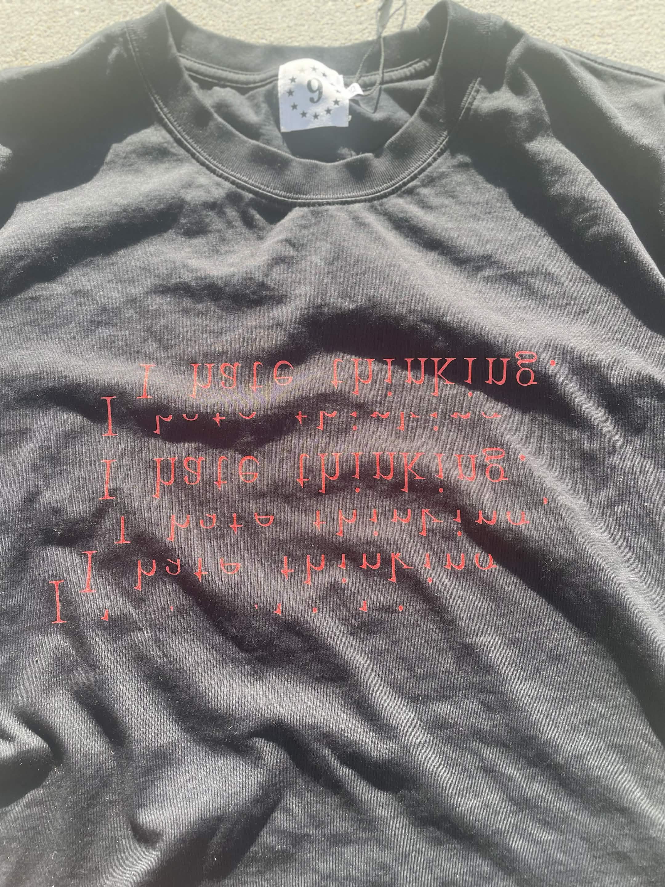 'i hate thinking' Full Cotton Shirt