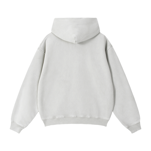 '9ACE' Movie Ticket Double Zipper Boxy Fleece Hoodie