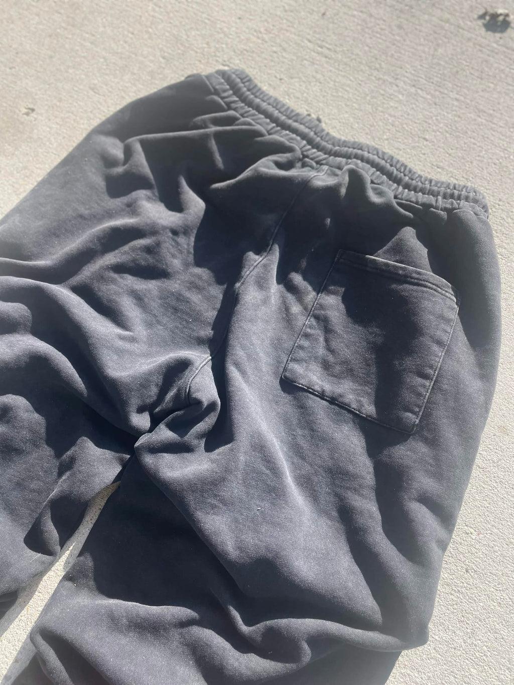 'i hate thinking' Snow Washed Baggy Sweatpants