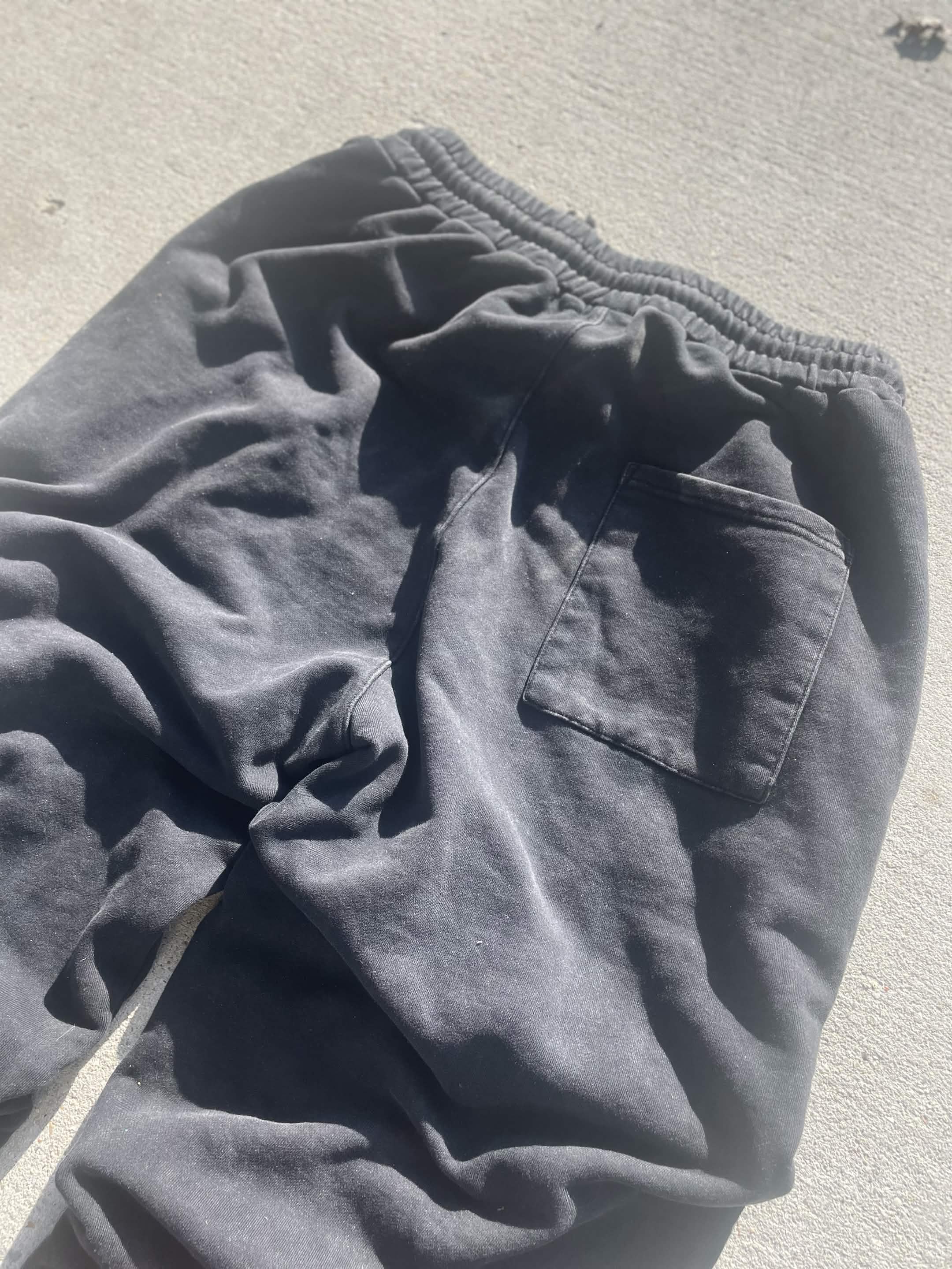 'i hate thinking' Snow Washed Baggy Sweatpants