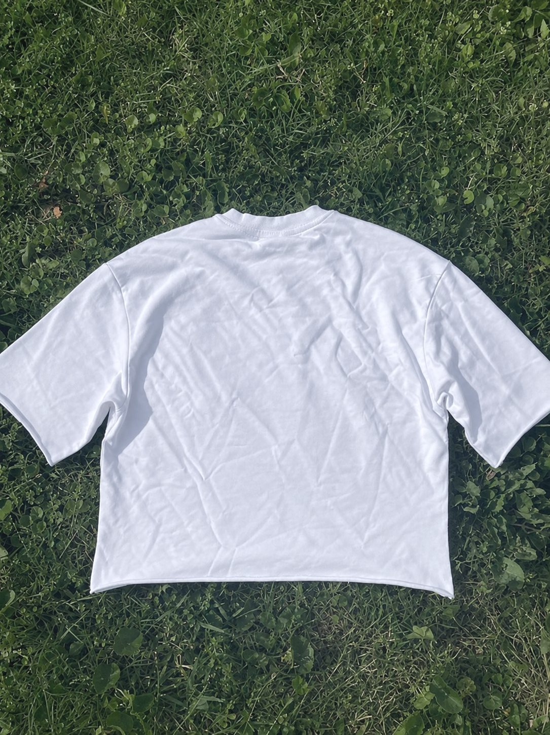 French Terry Raw Edge T-Shirt