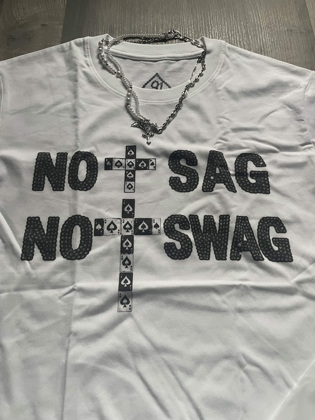 9ACE “No Sag No Swag” Black-on-Color Tee