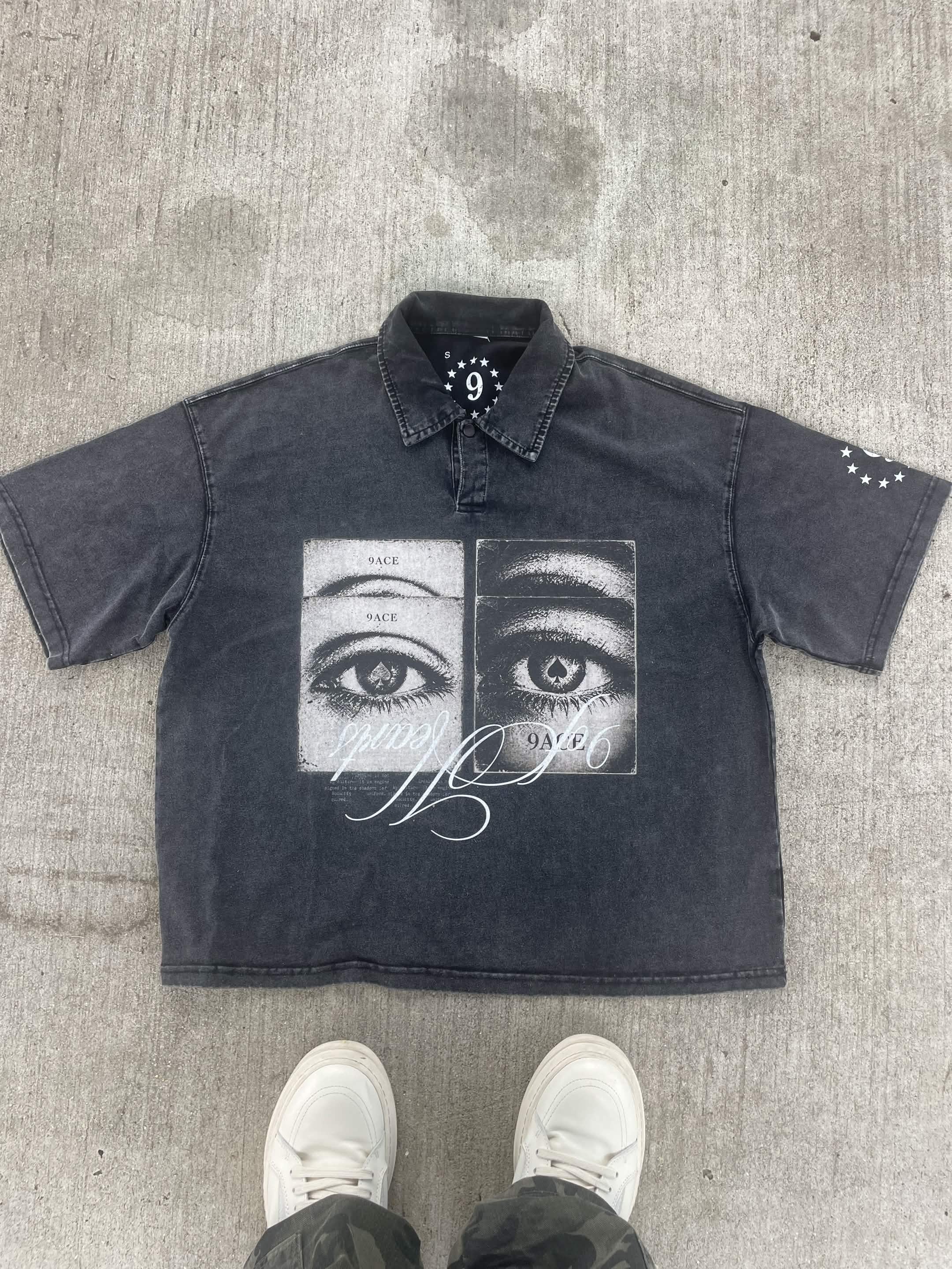 9ofHearts Boxy Fit Polo T-Shirt