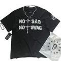 'no swag no swag' black t-shirt