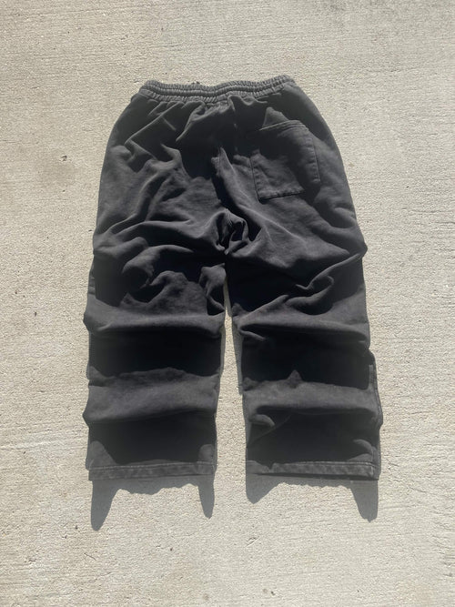 'i hate thinking' Snow Washed Baggy Sweatpants