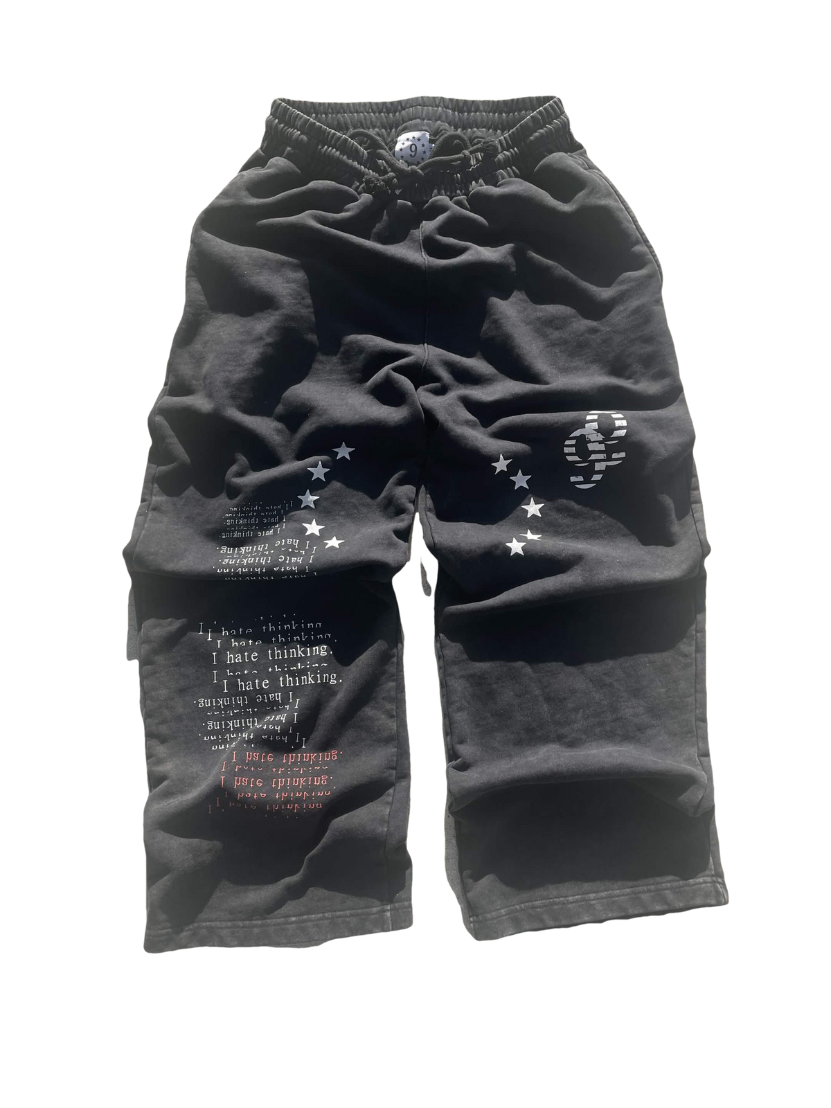 'i hate thinking' washed sweats