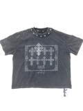 'cross collection' studded boxy tee