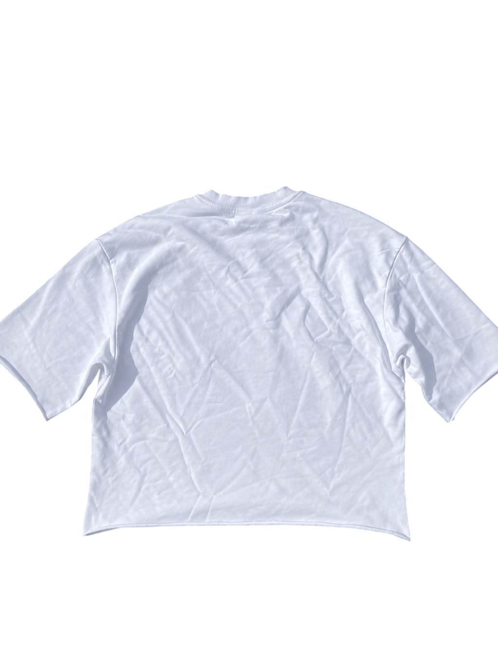 'movie ticket' cropped terry tee