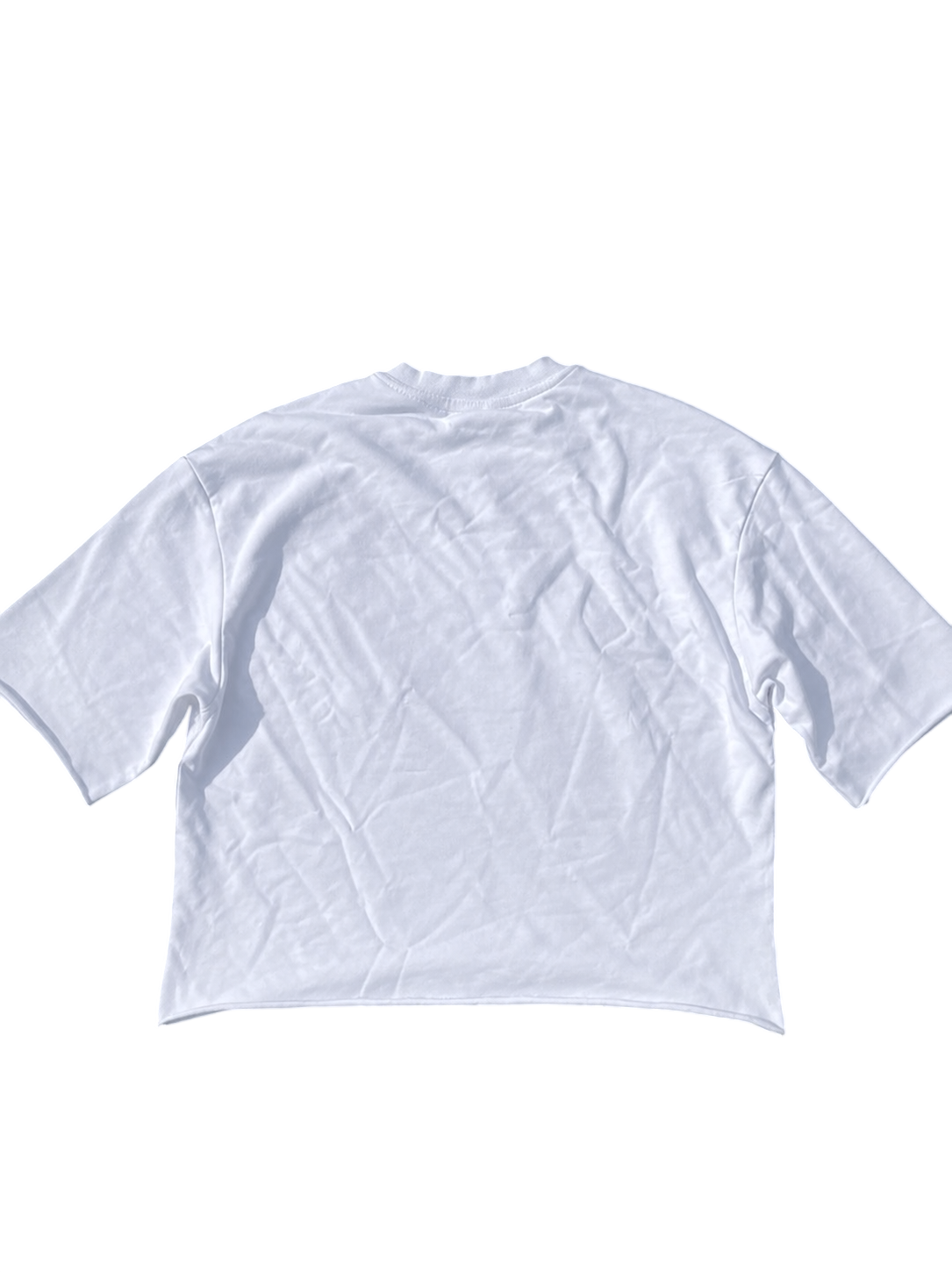 'movie ticket' cropped terry tee